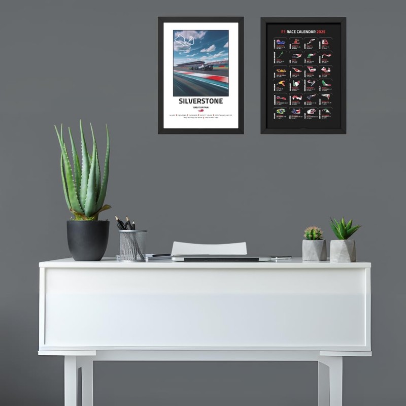 Lap Legends Silverstone F1 Track Framed Display Gift