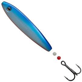 Hansen SD Hotshot Inline Blinker, Sea Trout Blinker, Length / Weight: 8.7 cm / 25 g, Colour: Pearl White/Blue