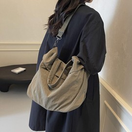 DWDC Tote Handbag Crossbody Shoulder Bag,Large Nylon Waterproof Hobo Bag with Adjustable Shoulder Strap for Women Work Gym Hand Travel Bag