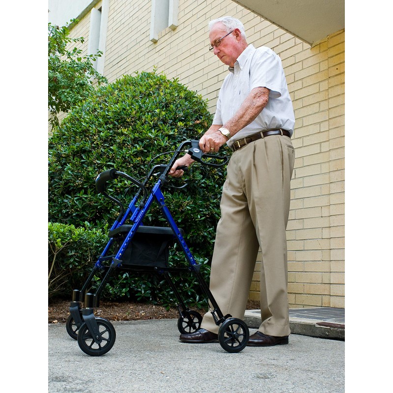Lumex Set n' Go Rollator, Height-Adjustable, Rolling Walkers for Seniors