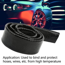 MUNEFE 1m Fuel Line Heat Sleeve, Fuel Line Heat Sleeve, Hose Heat SleeveSleeve for Bundling and Protecting Automotive Hoses, Wires, Etc (Inner Diamete: 25mm/0.98in)