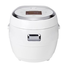 CUCKOO Micom Rice Cooker 10-Cup Uncooked / 20-Cup Cooked with Nonstick Inner Pot, Large Rice Maker with 16 Menu Options, Fuzzy Logic Technology, Auto Clean Mode, LCD Display, White (CR-1020F)