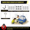 Oyviny Trailer License Plate Bracket Holder Frame Kit for Boat