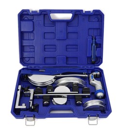 Tube Pipe Bender Bending Kit, CT-999RF 90 Degree Pipe Tube Bender HVAC Refrigeration Ratchet Soft Copper Pipe Tube Bender Bending Tool Set 3/8 Inch to 7/8 Inch 10mm-25mm