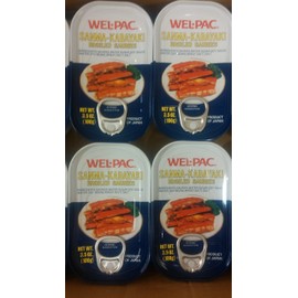 Wel-Pac Sanma-Kabayaki (Broiled Sauries) (3.5oz x 4 cans)