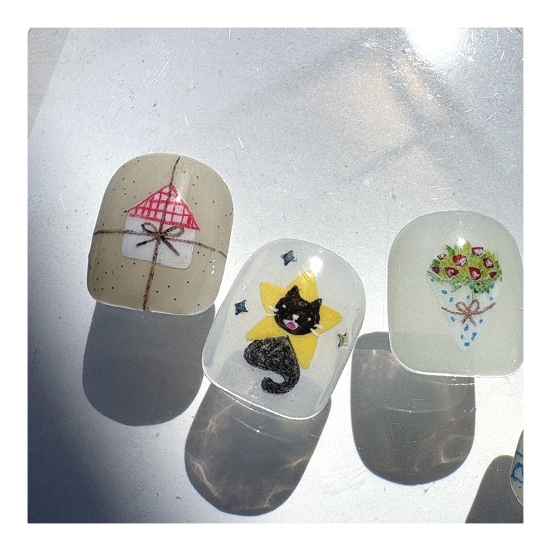 [Ar] Haru handmade nail tip drawing nail art specialist /