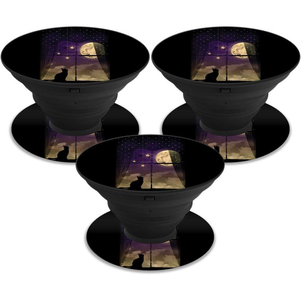 MightySkins Skin Compatible with PopSocket - Cat Dream | Protective,