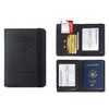 Women's Passport Wallet Money Clip Bill Card Pouch Wallet -