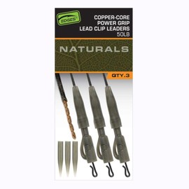 Fox Edges Naturals CAC903 50lb Plastic Lead Clamp Copper Core Power Grip