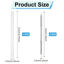 Metal Lottery Ticket Scratcher with Pipe, Multi-Used Lotto Scratcher Label Scraper Scratchmaster Lottery Scratch Off Tool for Flawless Reveals Lucky Gift