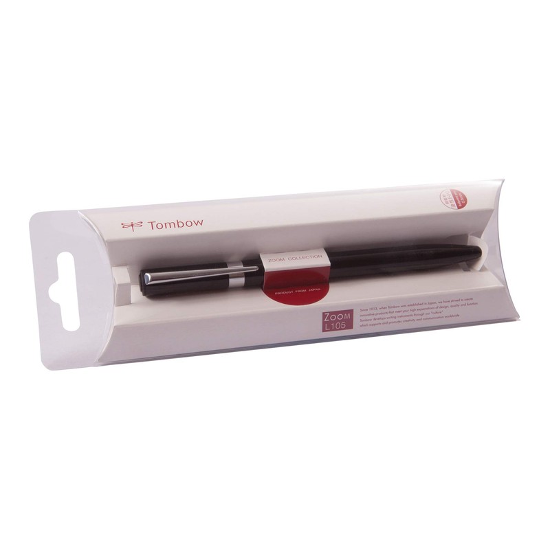 Tombow ZOOM L105 Ballpoint Pen, Black, 1 Pack (55112)