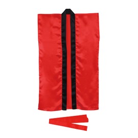 Artec 14845 Soft Satin Long Happy, J, Red (With Hachimaki), For Dance, Sports Events, Happi, Happi, Happi, Happi, Yosakoi, Festivals, Physical Education, Elementary School Students, Toddlers