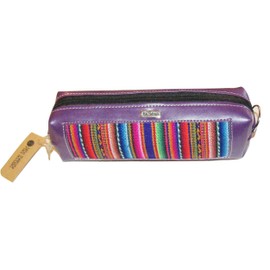 Peruvian Colorful Make Up Pencil Case (Purple)