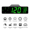 8in Car HUD Display Multifunction GPS Speedometer Fatigue Driving Alarm