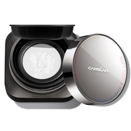 CARSLAN Polvo Fijador Suelto de Enfoque Suave, Impermeable, Mate, Control de Aceite, Maquillaje En Polvo Facial Sin Brillo, Sin Talco, Polvo de Acabado de Larga Duración 24H, 02 Translúcido para Grasa