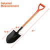 LA ZINNIA 41" Round Shovel, Garden Tool with D-Handle, Shovel