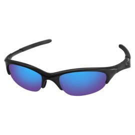 LenzReborn Polarized Lens Replacement for Oakley Half Jacket Sunglass - Ice Blue - Polarized Mirrored