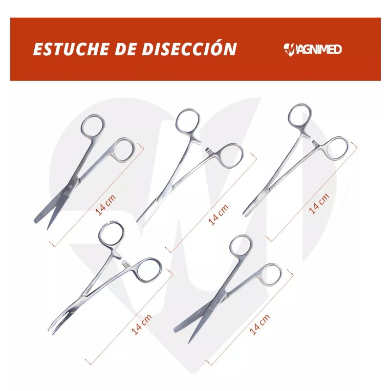 Ortopedia Ana Estuche Completo De Disección 12 Piezas