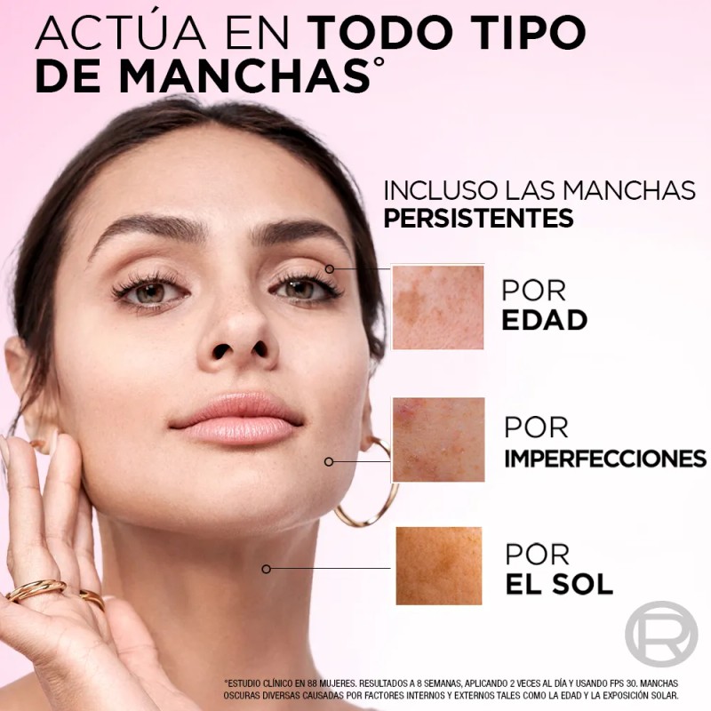 Crema Día Anti-manchas Con Ácido Glicólico L'oréal Paris Tod Todo