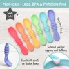 PrimaStella - Juego de cucharas masticables de silicona para bebés