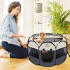 Okeycozy Portable Dog Playpen Indoor, Foldable Puppy Playpen Pop Up