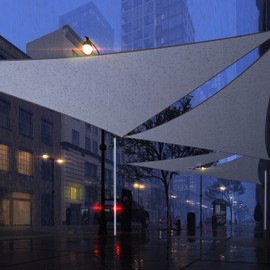 Royal Shade 10' x 15' x 18' Grey Right Triangle Waterproof Sun Shade Sail RSSLT Canopy Awning, 95% UV Blockage & Water Resistant, Outdoor Patio Garden Carport (We Make Custom Size)