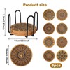 Coasters Cork Wood Pack of 8 Coasters Glasses, Cork Coasters