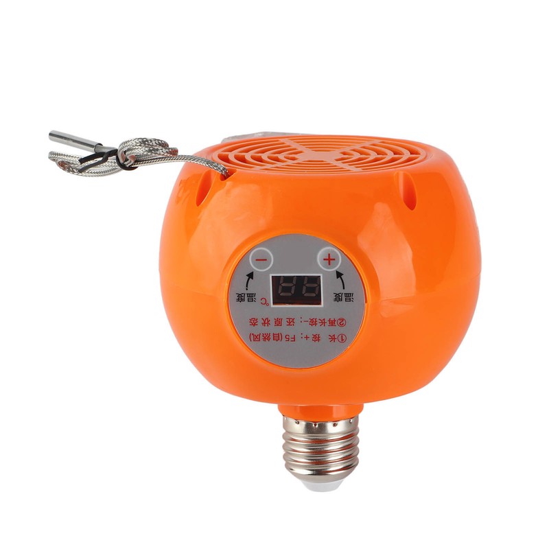 E27 Heating Lamp Auto Constant Temp Adjustable Poultry Heater Lamp