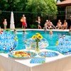 Grencian 96 Pcs Pool Birthday Party Supplies Disposable Splish Splash