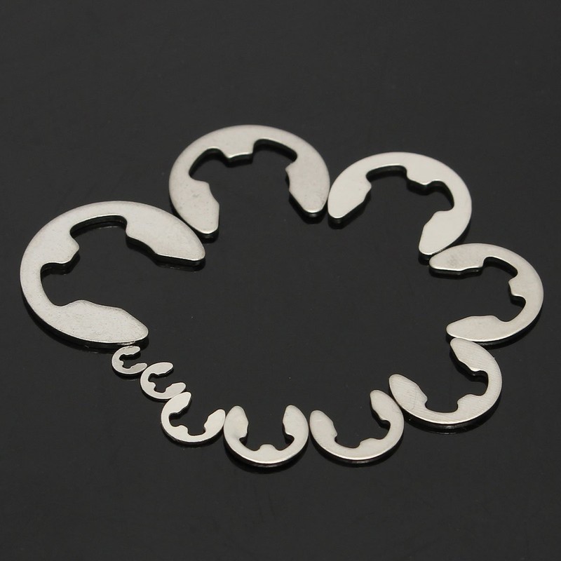200Pcs Circlips E Clips, Stainless Steel E Clips 10 Sizes