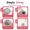 Lesnorry Calico Cat Tea Infuser Set - Adorable Tricolor Kitty