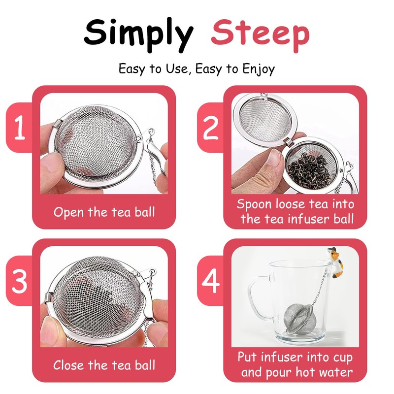 Lesnorry Calico Cat Tea Infuser Set - Adorable Tricolor Kitty