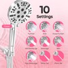 AQANakki Filtered Shower Head with Handheld, High Pressure 10 Settings