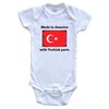 Turkish American Baby Bodysuit Bundle (3 Piece Set), 3-6 Months