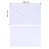 Vaessen Creative Envelopes, Small Rectangular, Set of 5, White, 6.3