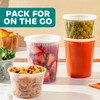 JoyServe Deli Food Containers with Lids - (24 Pack) 8