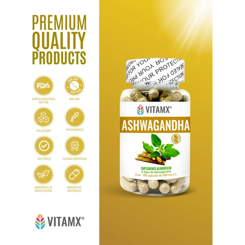 Vitamx Suplemento 300 Capsulas Relajante Antiestres