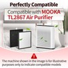 4 Pcs TL2867 Filtration Replacement Compatible with MOOKA Air Purifier