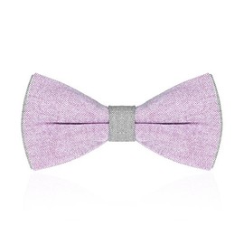 Autiga Men's Bow Tie Two Tone Cotton Tied Wedding Confirmation Suit Tuxedo -