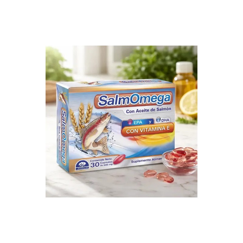 Suplemento En Cápsula Salmomega Aceite De Salmon X 600g