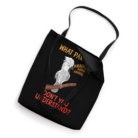 Funny Cockatoo Design For Men Women Parrot Lover Cockatoo Tote Bag