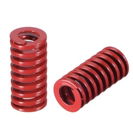 sourcing map 10mm OD 20mm Long Spiral Stamping Middle Load Compression Die Spring Red 2Pcs