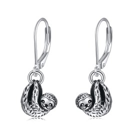 YAFEINI Sloth Earrings 925 Sterling Silver Sloth Jewellery Cute Sloth Gifts for Women Girls