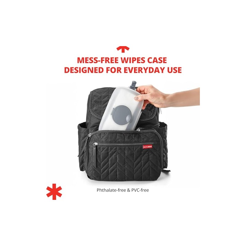 Skip Hop Dispensador De Toallitas Húmedas Para Bebés On-The-Go, Gris