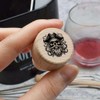 19mm 'Pirate Skull with Beard' Wooden Bottle Stopper/Cork (BS00027885)