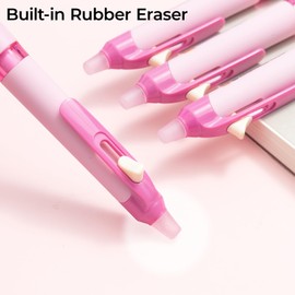 M&G 3 PCS Erasable Pens, 0.5mm Black Ink Erasable Gel Pens, Fine Point Retractable Pens Make Mistakes Disappear, Premium Comfort Grip Note Taking and Crossword Puzzles