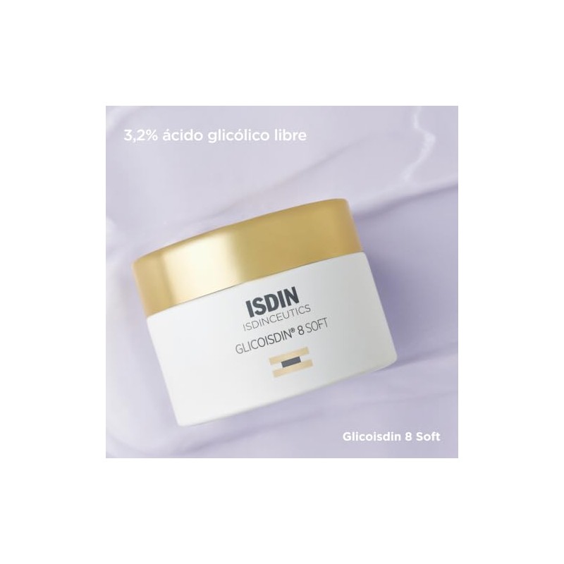 ISDIN - Isdinceutics Glicoisdin 8 Soft, Crema Facial Antiedad con