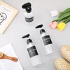 Segbeauty Shampoo Bottle Dispenser, Transparent Set of 3, 16.9 fl