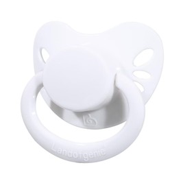Landofgenie Adult Size Large Shield Pacifiers Butterfly Shaped Cutie Pacifier White