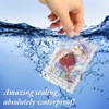 ANZNKU 100 Pcs Smell Proof Mylar Resealable Bags, Holographic Packaging